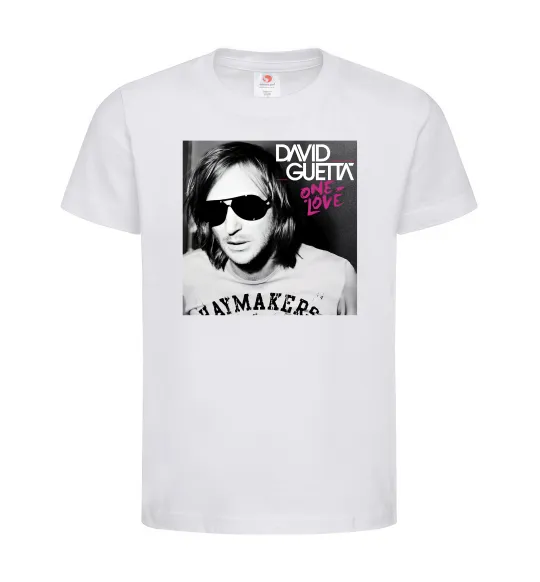 Детская футболка David Guetta One love Белый фото