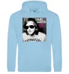 Чоловіча толстовка (худі) David Guetta One love Блакитний фото