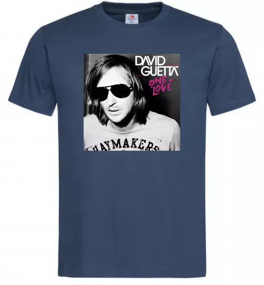 Мужская футболка David Guetta One love Темно-синий фото
