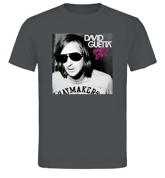 Мужская футболка David Guetta One love Графит фото