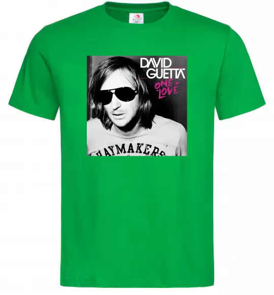Мужская футболка David Guetta One love Зеленый фото