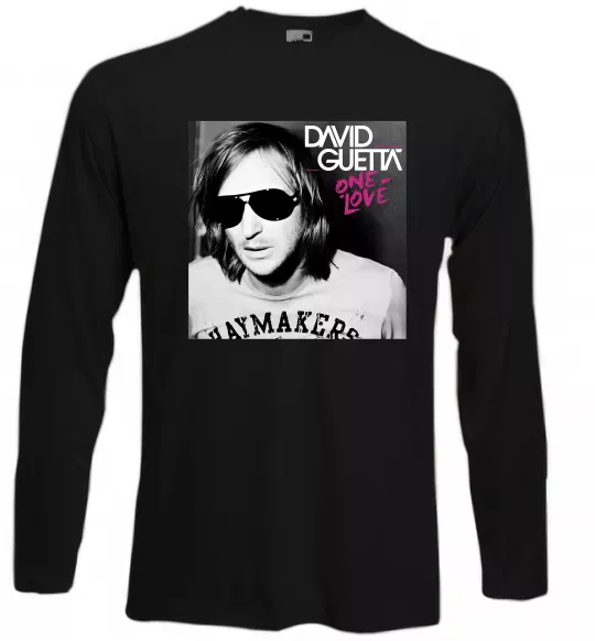 Лонгслив David Guetta One love Черный фото