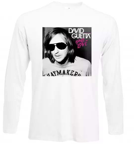 Лонгслив David Guetta One love Белый фото