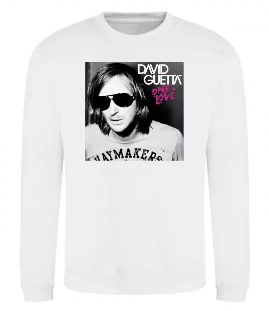 Свитшот David Guetta One love Белый фото