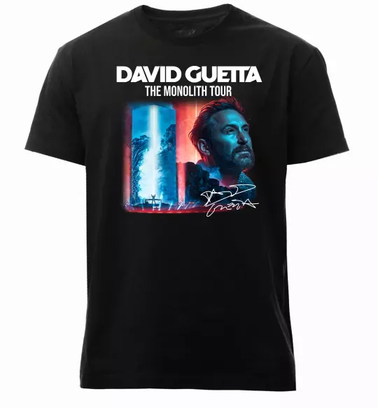 Мужская премиум футболка David Guetta Черный фото