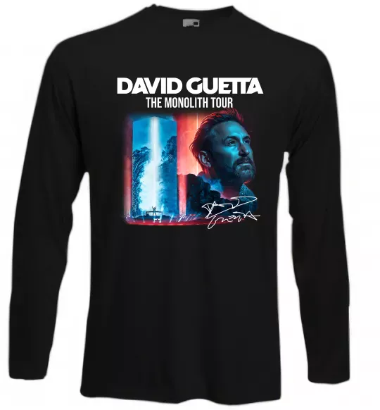 Лонгслів David Guetta Чорний фото