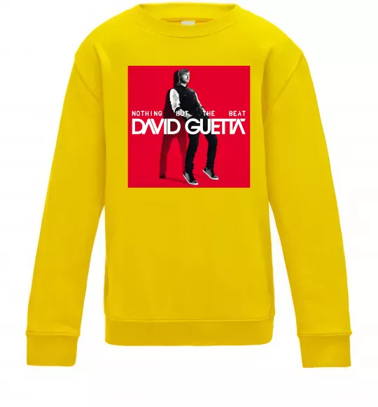 Детский Свитшот Nothing but the beat Солнечно желтый фото