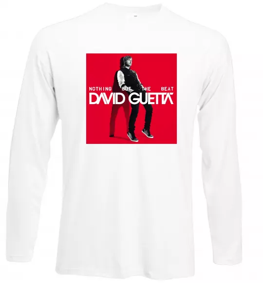 Лонгслів Nothing but the beat Білий фото