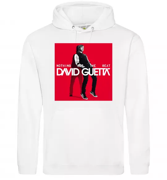 Мужская толстовка (худи) Nothing but the beat Белый фото