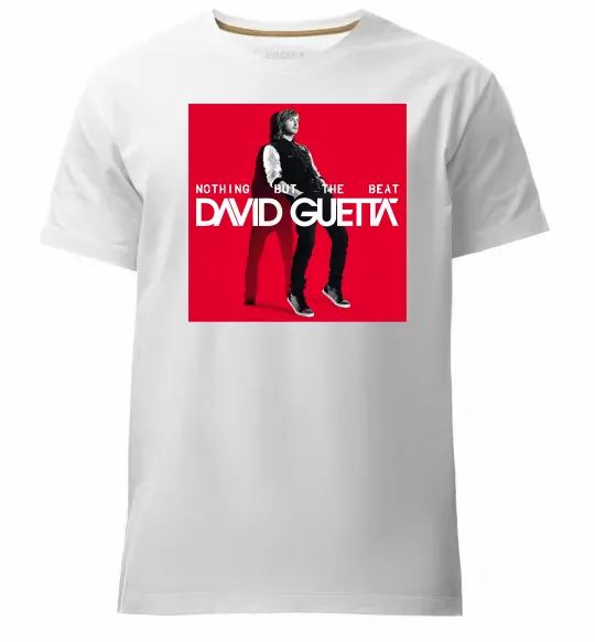 Мужская премиум футболка Nothing but the beat Белый фото