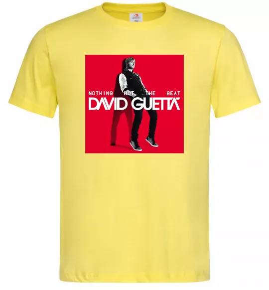 Мужская футболка Nothing but the beat Лимонный фото