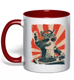 Чашка с цветной ручкой