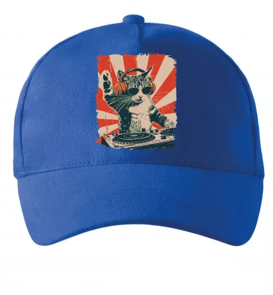 Кепка Cat DJ Ярко-синий фото