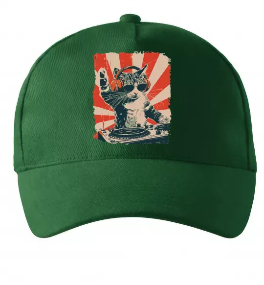 Кепка Cat DJ Темно-зеленый фото