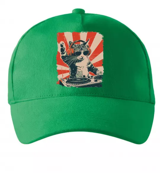 Кепка Cat DJ Зеленый фото