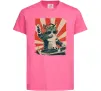 Детская футболка Cat DJ Ярко-розовый фото