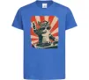 Детская футболка Cat DJ Ярко-синий фото