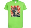Детская футболка Cat DJ Лаймовый фото
