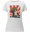 Женская премиум футболка Cat DJ Белый фото