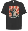 Футболка Оверсайз Cat DJ Черный фото