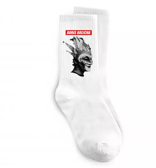 Носки Boris Brejcha Белый фото