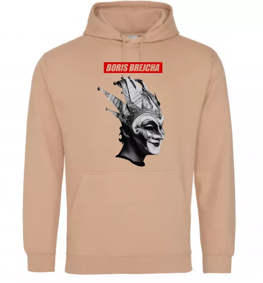 Мужская толстовка (худи) Boris Brejcha Песочный фото