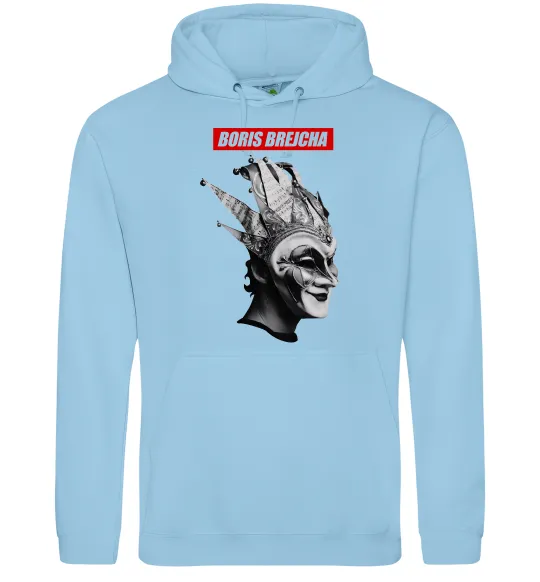 Мужская толстовка (худи) Boris Brejcha Голубой фото
