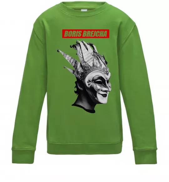 Детский Свитшот Boris Brejcha Лаймовый фото