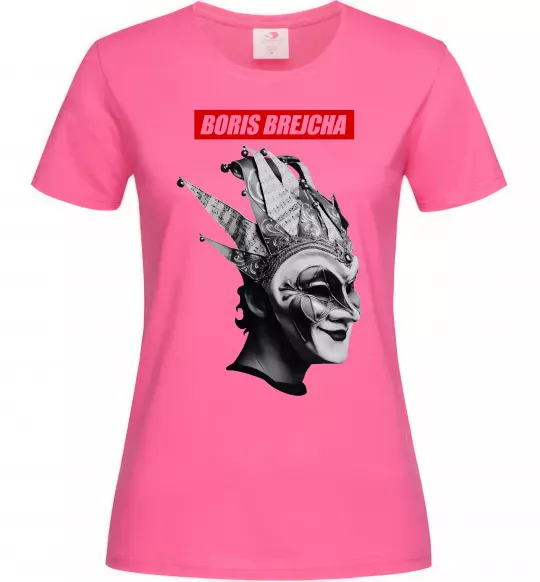 Женская футболка Boris Brejcha Ярко-розовый фото