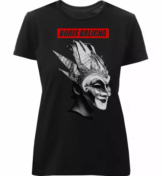 Женская премиум футболка Boris Brejcha Черный фото
