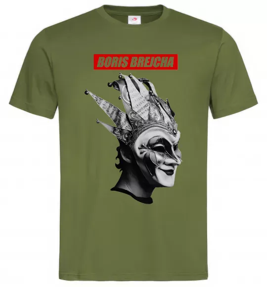 Мужская футболка Boris Brejcha Оливковый фото