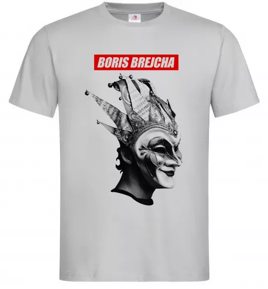 Мужская футболка Boris Brejcha Серый фото