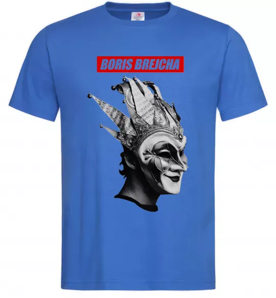 Мужская футболка Boris Brejcha Ярко-синий фото