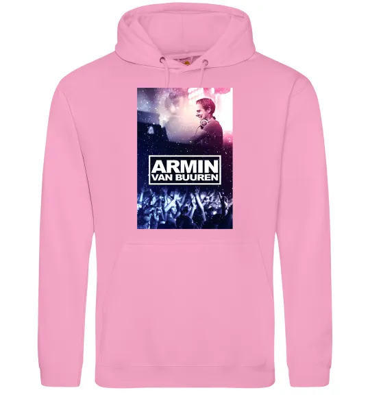 Чоловіча толстовка (худі) DJ Armin van Buuren Рожевий фото