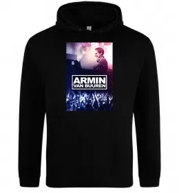 Женская толстовка (худи) DJ навушники Черный фото