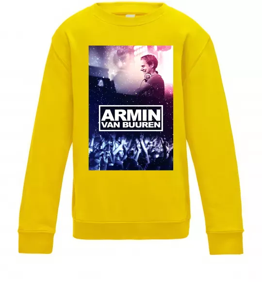 Детский Свитшот DJ Armin van Buuren Солнечно желтый фото