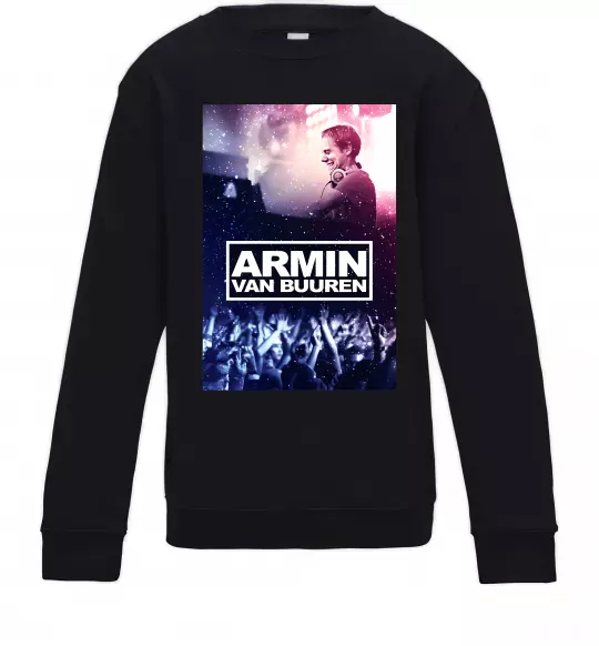 Детский Свитшот DJ Armin van Buuren Черный фото