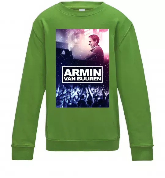 Детский Свитшот DJ Armin van Buuren Лаймовый фото