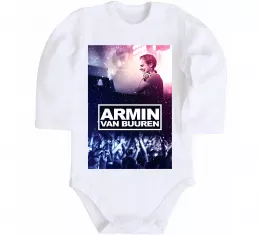 Детский боди Garrix Martin logo Белый фото
