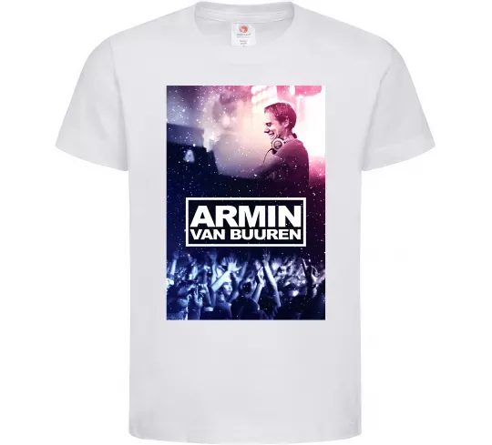 Дитяча футболка DJ Armin van Buuren Білий фото