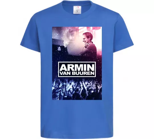 Дитяча футболка DJ Armin van Buuren Яскраво-синій фото
