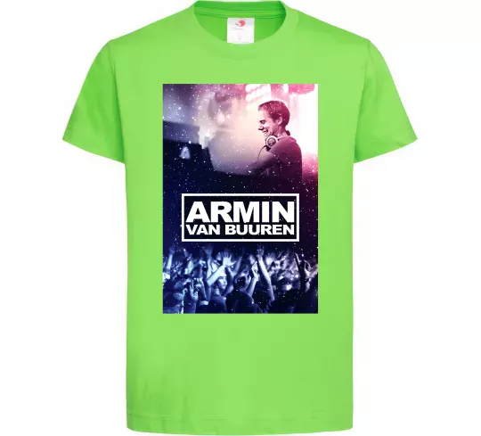 Дитяча футболка DJ Armin van Buuren Лаймовий фото