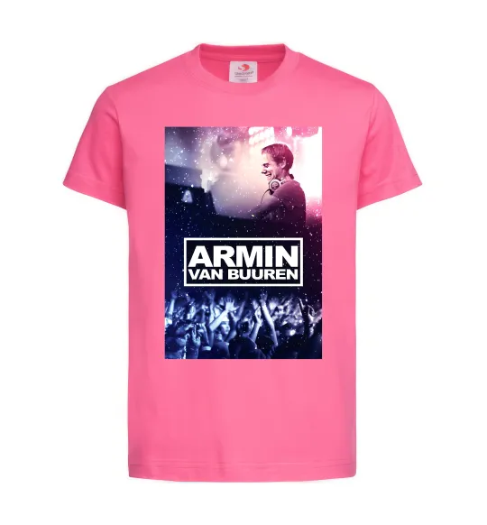 Дитяча футболка DJ Armin van Buuren Яскраво-рожевий фото