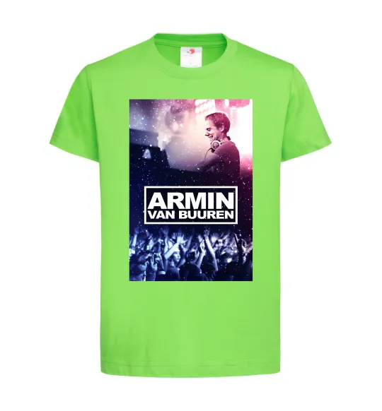 Дитяча футболка DJ Armin van Buuren Лаймовий фото