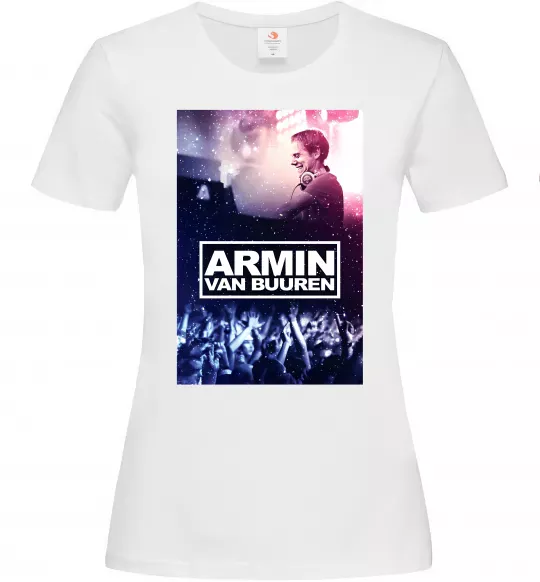 Жіноча футболка DJ Armin van Buuren Білий фото
