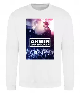 Свитшот Relax the DJ is here Белый фото