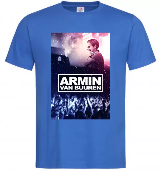 Мужская футболка DJ Armin van Buuren Ярко-синий фото