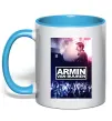 Чашка с цветной ручкой DJ Armin van Buuren Голубой Чашка с цветной ручкой DJ Armin van Buuren Голубой фото