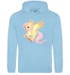 Чоловіча толстовка (худі) Флаттершай Блакитний фото
