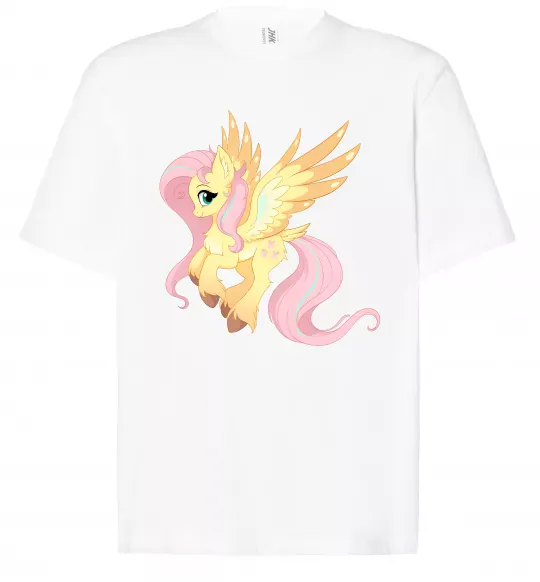 Футболка Оверсайз Флаттершай Белый фото